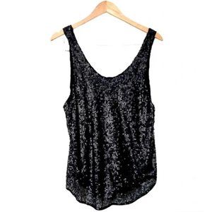 ARITZIA TALULA Women’s Black Sequin Tank Top